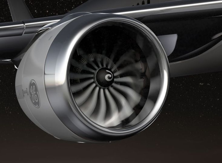 A General Electric GE9X hajtóművén dolgozik majd a legnagyobb – nem propeller, hanem lapátkoszorú