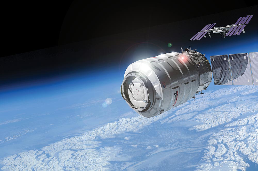 A Cygnus az űrben: az Orbital Sciences fantáziaképe