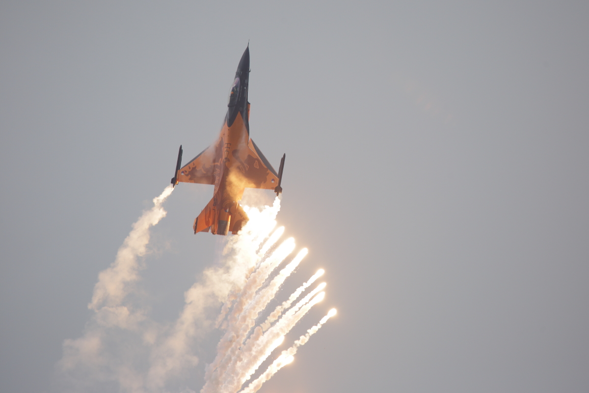 Kecskeméten is repült a holland demo-F-16-os