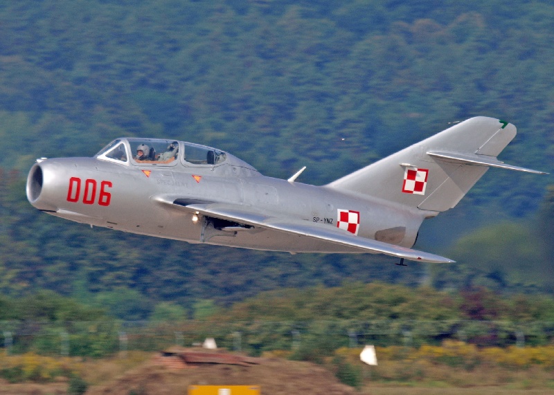 A lengyel MiG-15-ös, aminek látványa a magyarokat kicsit elszomorítja