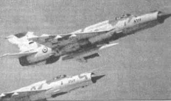 Egyiptomi MiG-21-esek a háború idején