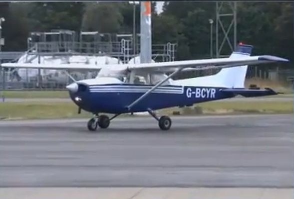 A Cessna is szemlátomást épségben megúszta a landolást