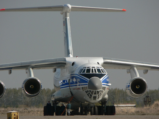 a Volga-Dnepr Il-76-osa a térségben marad