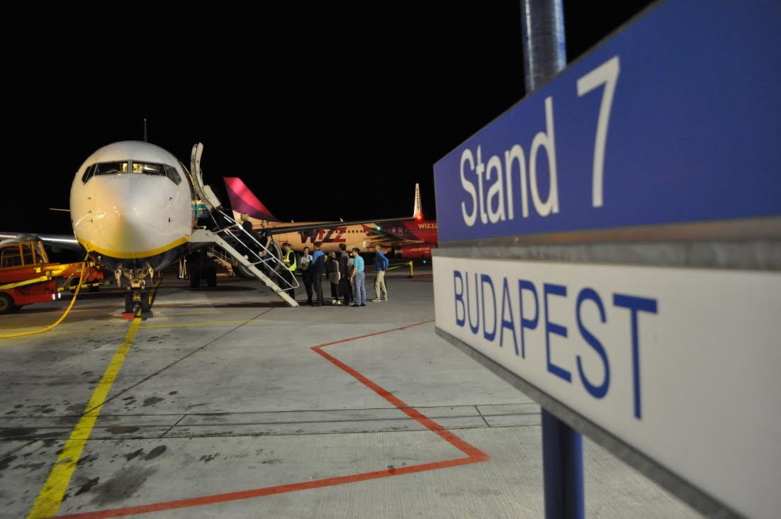 Budapestre induló konkuresek Stockholm - Skavsta repülőteréről: az előtérben álló Ryan feladta<br>(fotók: a szerző)