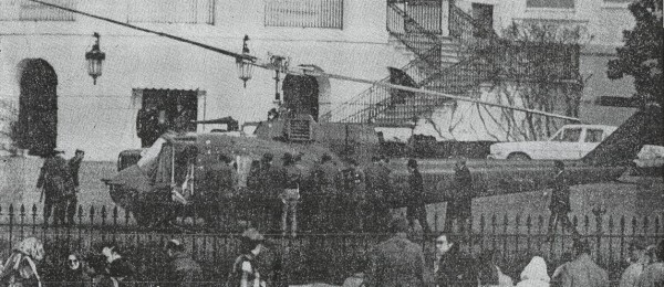 Preston UH-1-ese a Fehér Ház kertjében <br>(fotók: Historic Wing) 