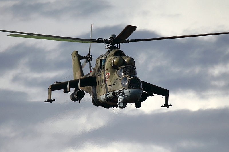 Egy orosz Mi-24-es: az orrban a hatalmas tűzerő, a törzsben desszantosok
