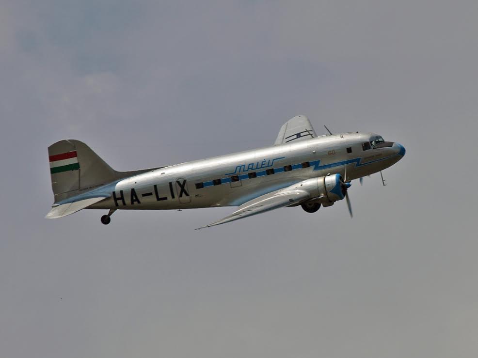 A gyönyörű öreg sztár, minden airshow legszebb oldtimere, a Li-2-es
