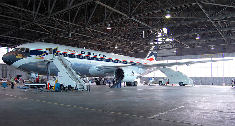 Az ős-767-es a Delta színeiben