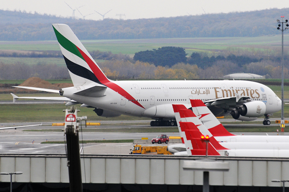 Az A380-as Bécsben <br>(fotó: austrianwings.info)