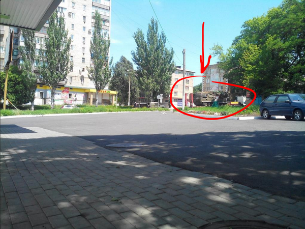 Egy a neten keringő fotó: állítólag egy Buk kilövőállás az orosz szeparatisták kezében, valahol Kelet-Ukrajnában
