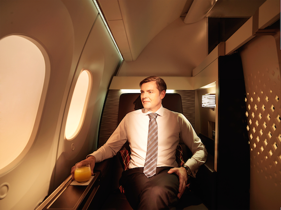 Az Etihad 787-eseinek fedélzetéről sem hiányzik majd a társasági luxus: szeparált első osztályos kabin