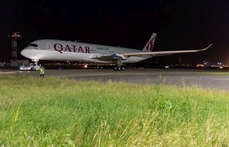 Az első forgalomba álló 350-es a Qatar gépe lesz