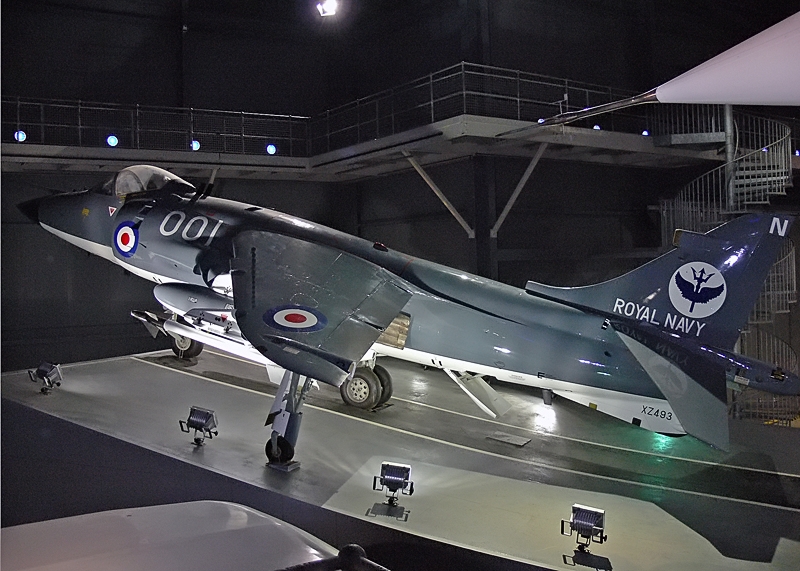 A Falkland/Malvin-szigeteki konfliktus hőse, a BaE Harrier FRS1 vadászrepülőgép