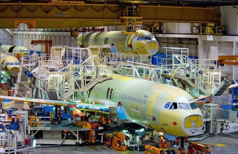 Gyártás közben az A320