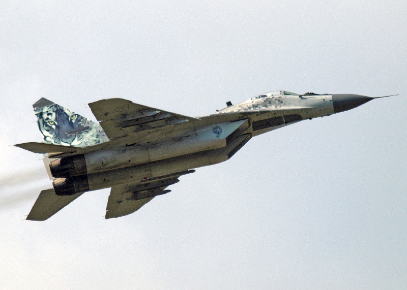 ...és egy szlovák MiG-29-es <br>(fotó: Kelecsényi István)
