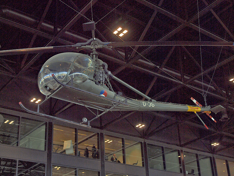 Hiller OH-23C Raven az első szolgálatba állított helikopterek egyike volt Hollandiában