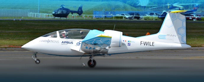 Az Airbus által rekordernek minősített E-Fan...