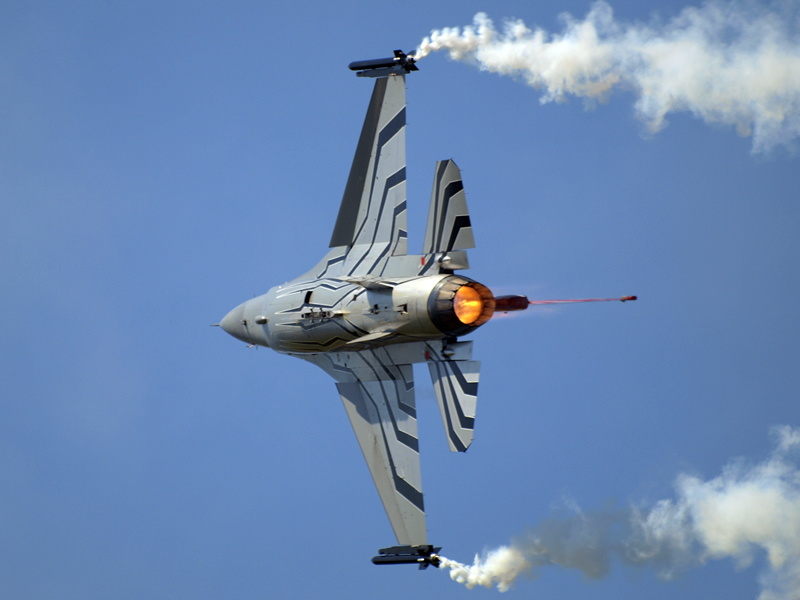 Belga F-16-os demo