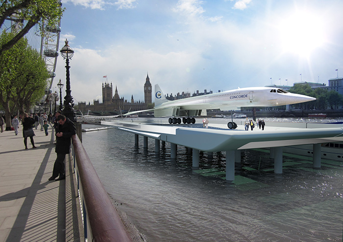 A londoni Concorde-platform fantáziaképe