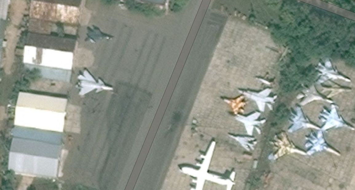 ...néhány éve a Zsukovszkij-központról készült Google Earth felvételen...