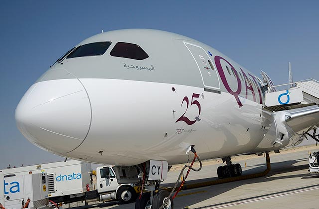 A Qatar huszonötödik Dreamlinere (fotó: Flightglobal)
