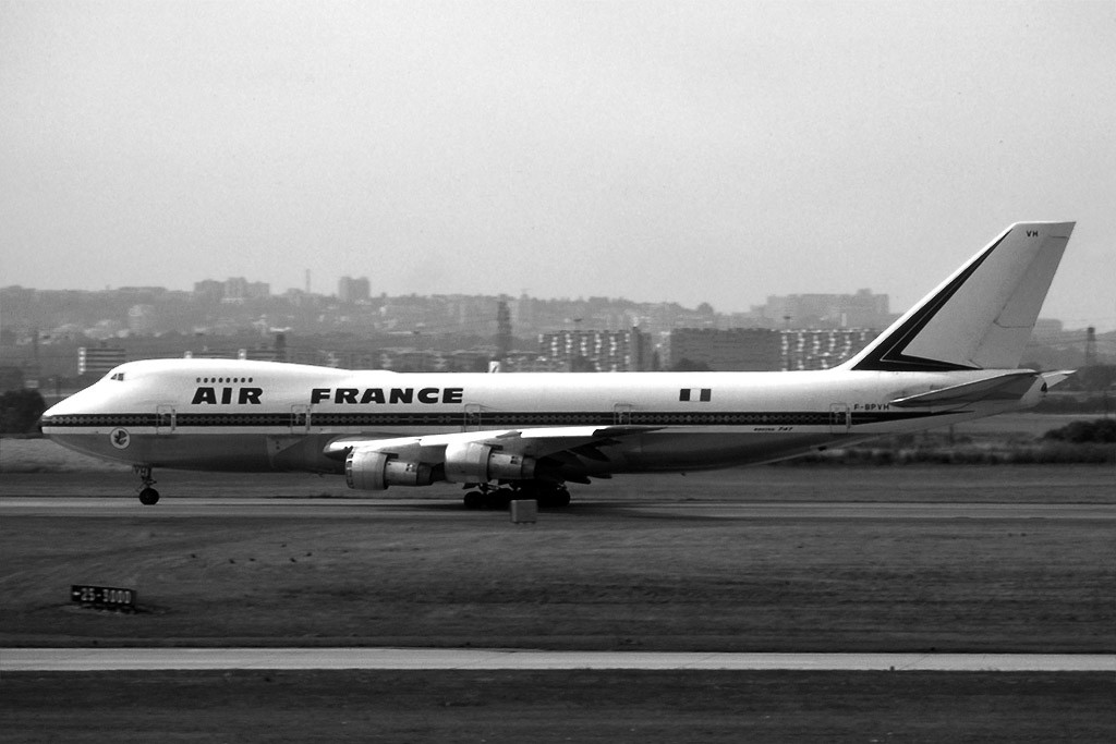 A legelső, 100-as  747-es altípus a francia flottában