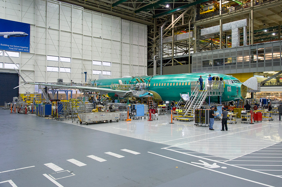 Épül az első MAX az első üzemeltetőnek: a kibocsátó a Southwest (fotók: Boeing)