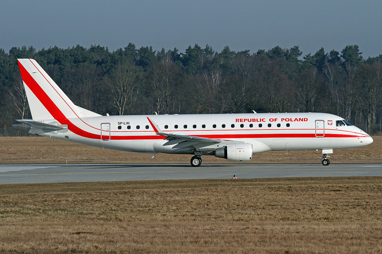 Elnöki, miniszterelnöki utazásokra E-175-öst használnak a lengyelek