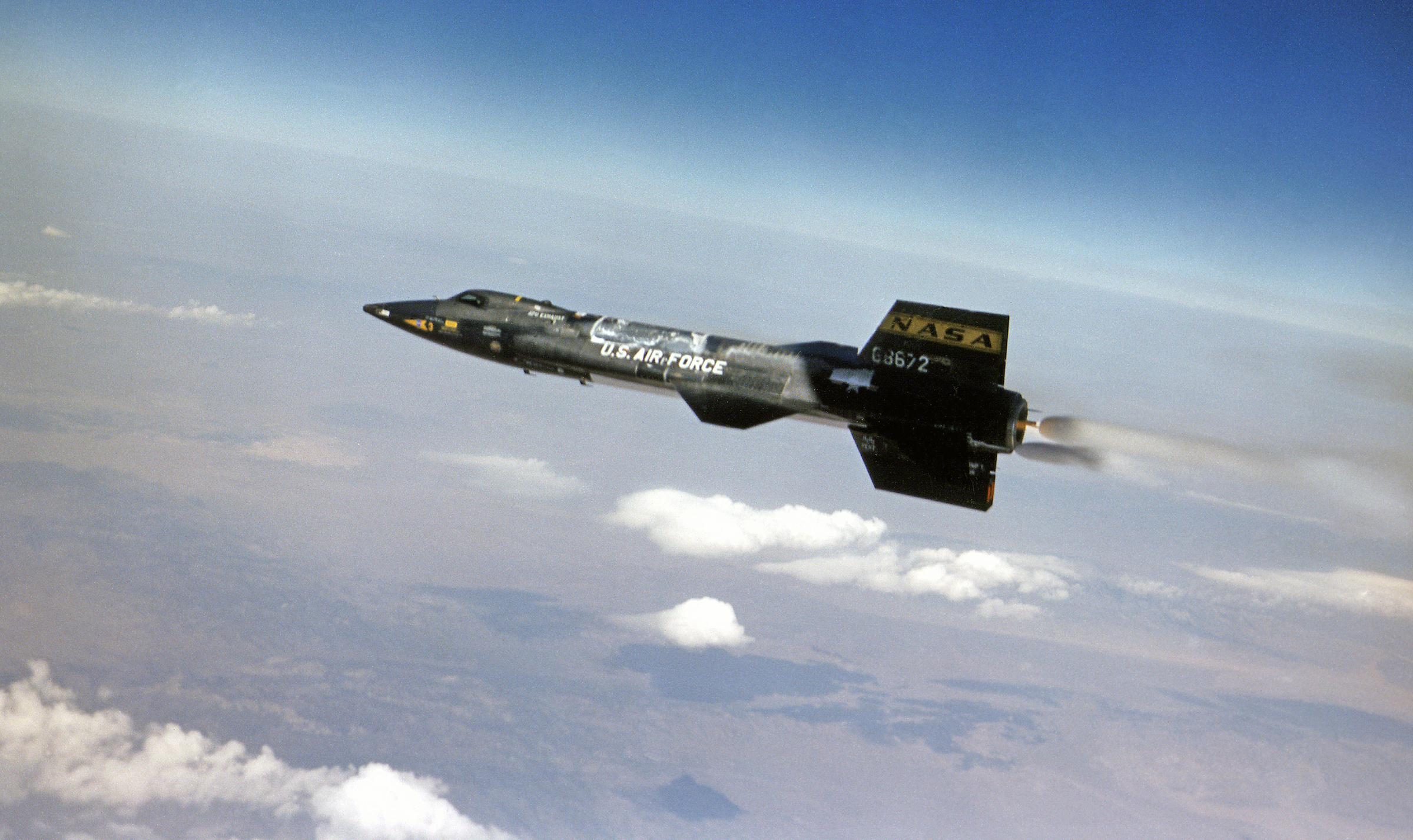 X-15, a leggyorsabb repülőgép, amely túljutott az űr alsó határán is