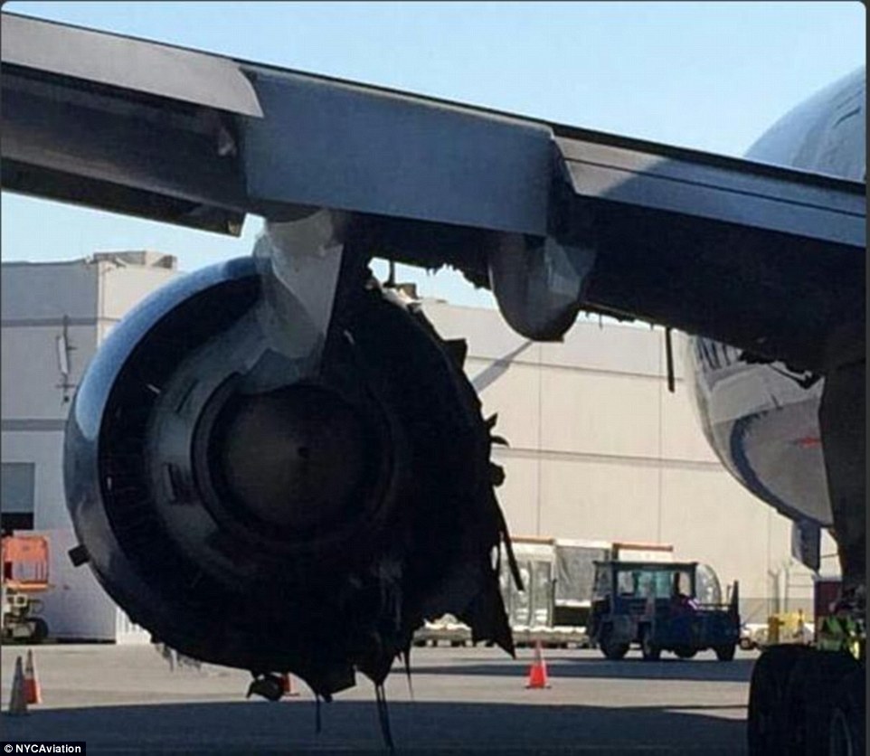 A tavaly Las Vegas repülőterén történt eset: a British 777-esének bal hajtóműve