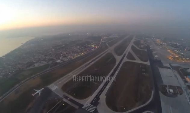 A tavaly nagy vihart kiváltott isztambuli drónvideó egy kockája