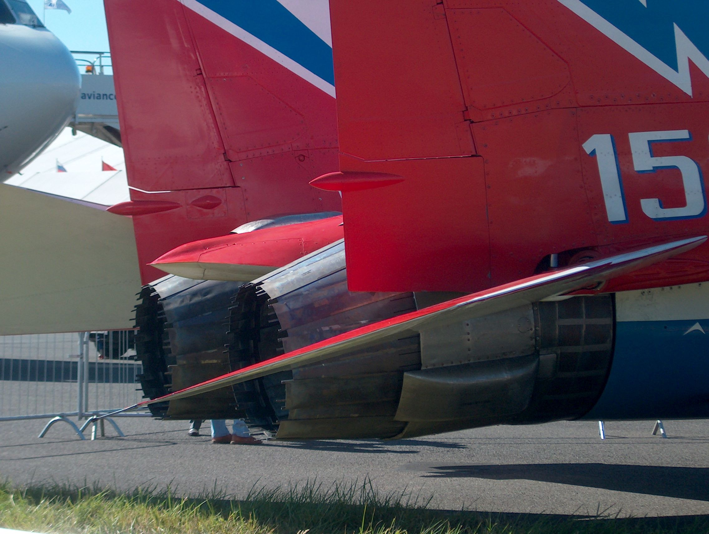 Az első MiG vektoros hajtóművel: 29 OVT, Farnborough, 2006 (fotó: Márványi Péter)