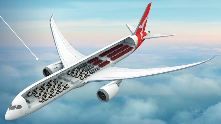 Ilyen lesz a Qantas ultrahosszú járatán repülő 787-9: 136 prémium- és csak 116 economy-utasnak berendezve