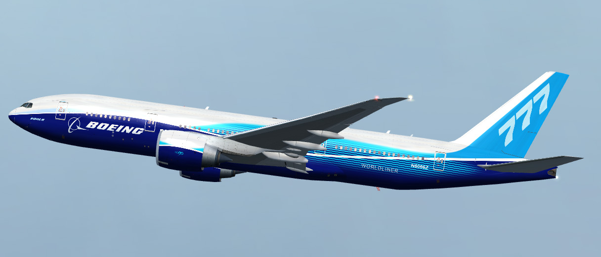 Az egykori rekorder, a 777-200LR második példánya