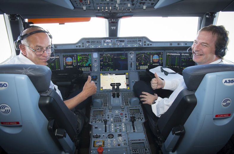 A pilótafülkében: az Airbus beszámolója szerint problémamentes volt a repülés