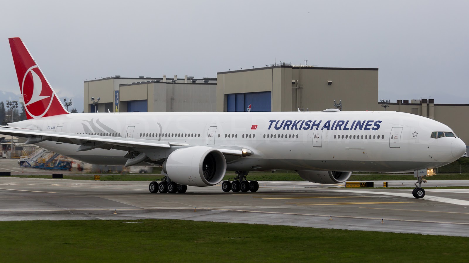 Ez a 777-es lett volna az irániaké (fotó: Paine Field News)