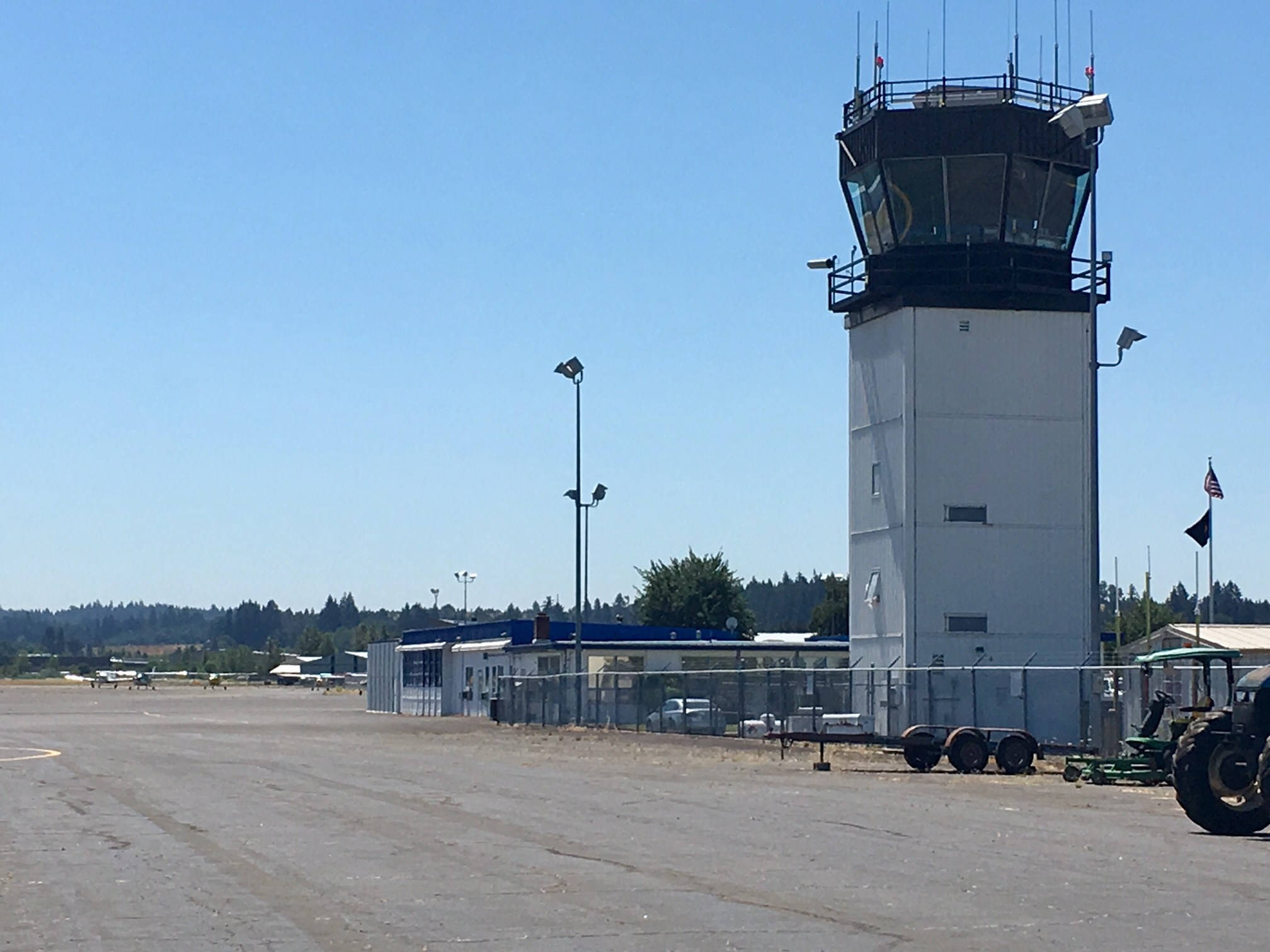 Ma még csendes az oregoni Salem reptere, egy hét múlva tele lesz gépekkel