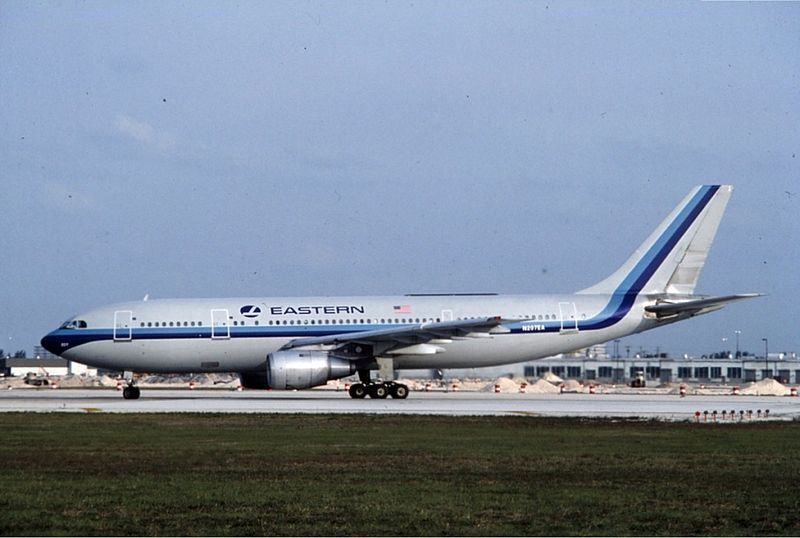 Az első amerikai üzemeltetésű Airbusok egyike: A300-as, Eastern