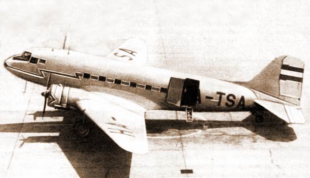 A HA-TSA, a letartóztatott DC-3-as (fotó: AeroNews archív)