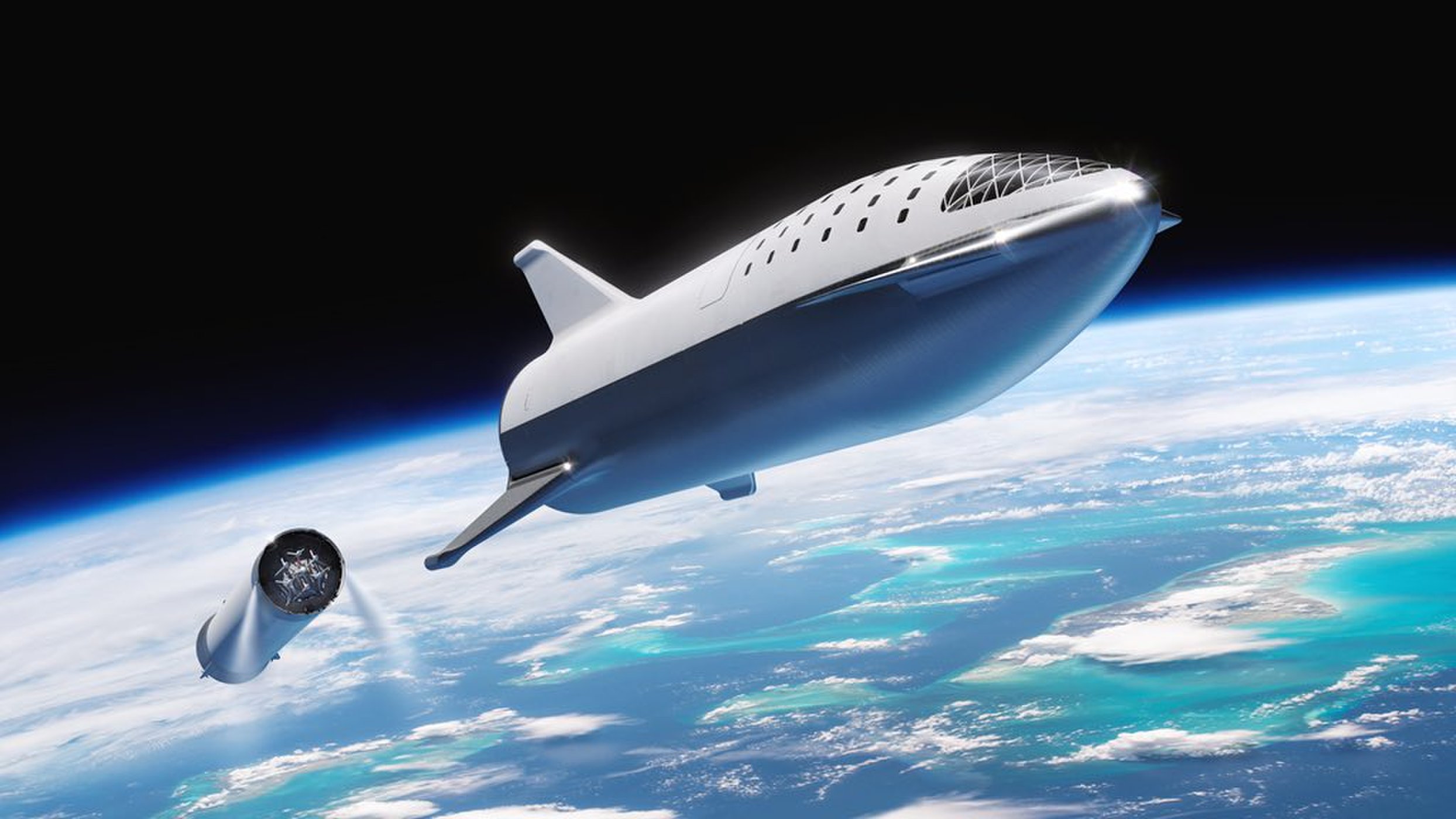 Az első fokozat földkörüli pályára segíti a BFR rendszert, a második fokozat maga az űrhajó
