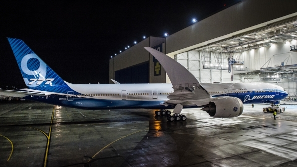 Az első összeszerelt 777-9-es (fotó: Boeing)