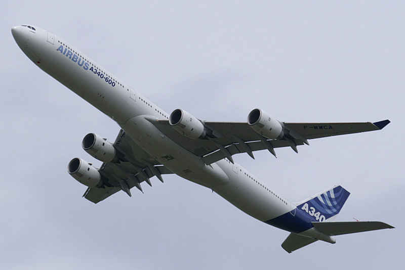 A légikísérleteket egy A340-essel végzik