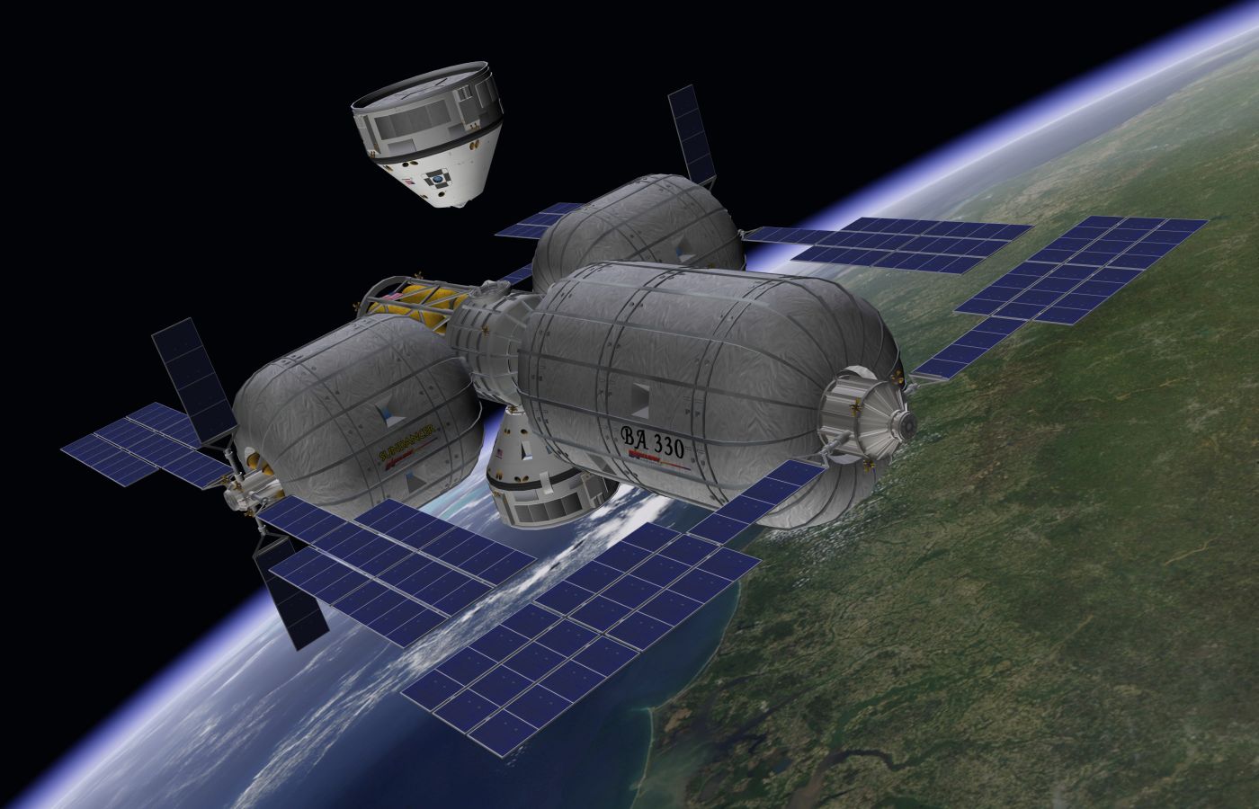 Így közelítené a CST-100-as űrhajó az űrállomást