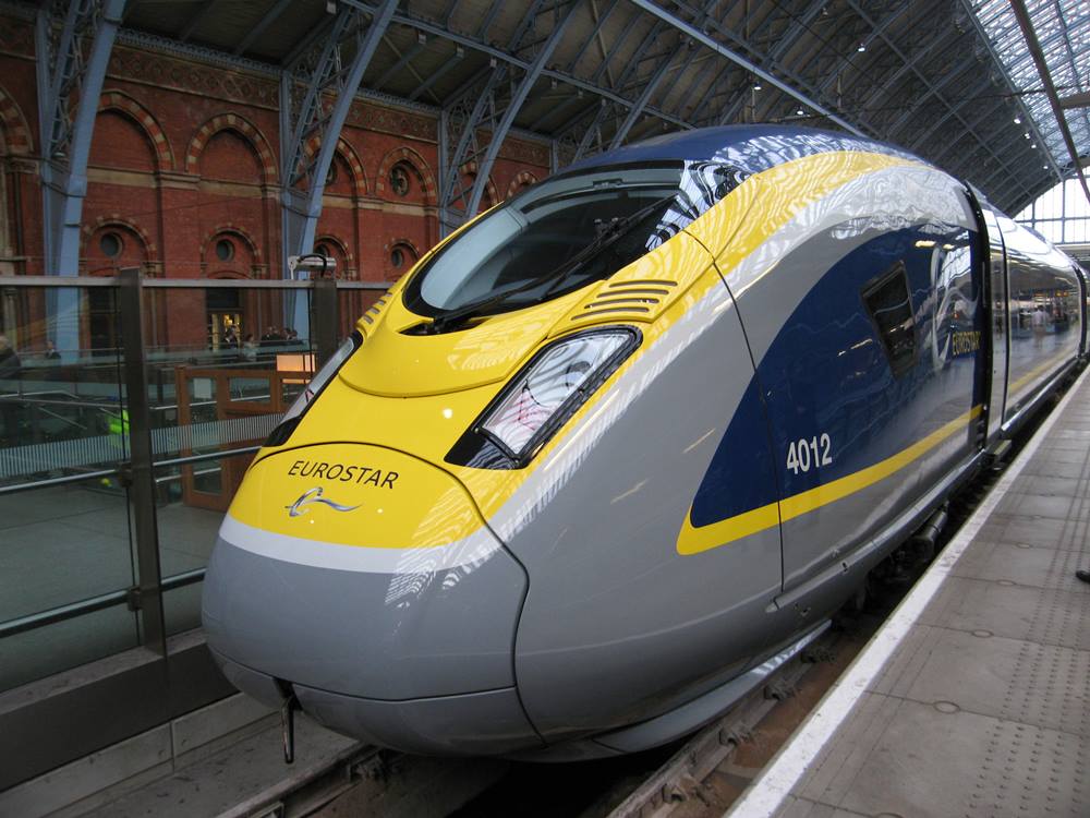 Az Eurostar London és a kontinentális Európa között hoz létre vasúti összeköttetést (kép forrása: Railway Gazette)