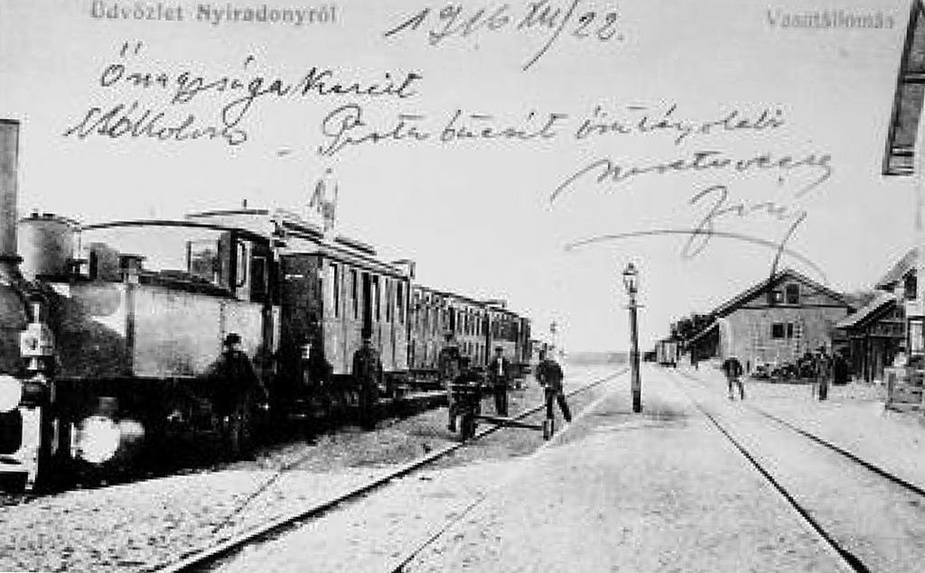 Nyíradony állomása 1916-ban