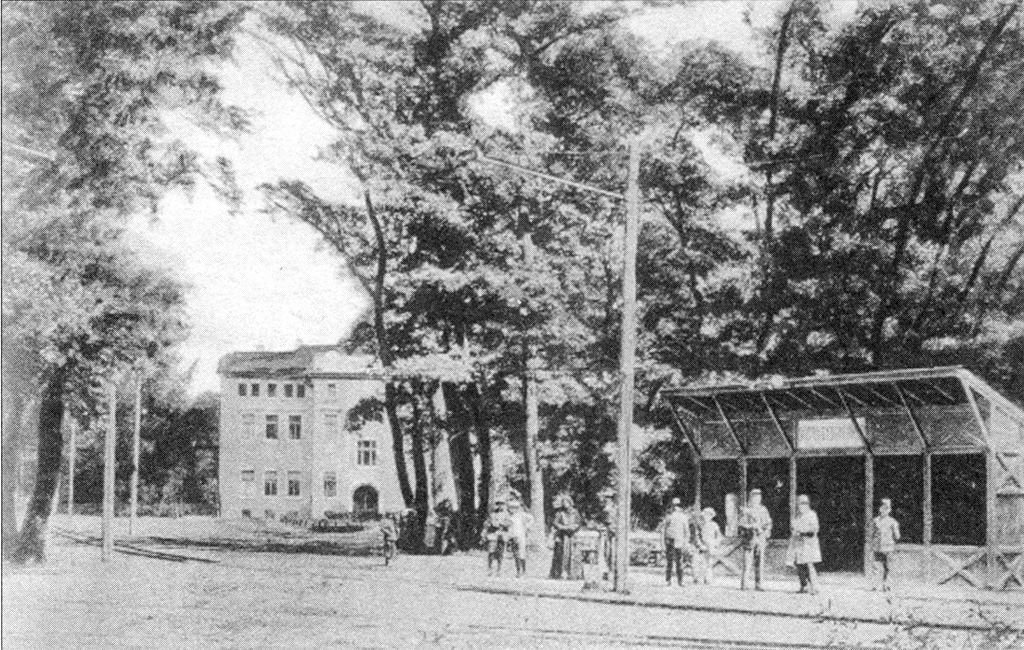 A sóstói villamosvégállomás 1930-ban