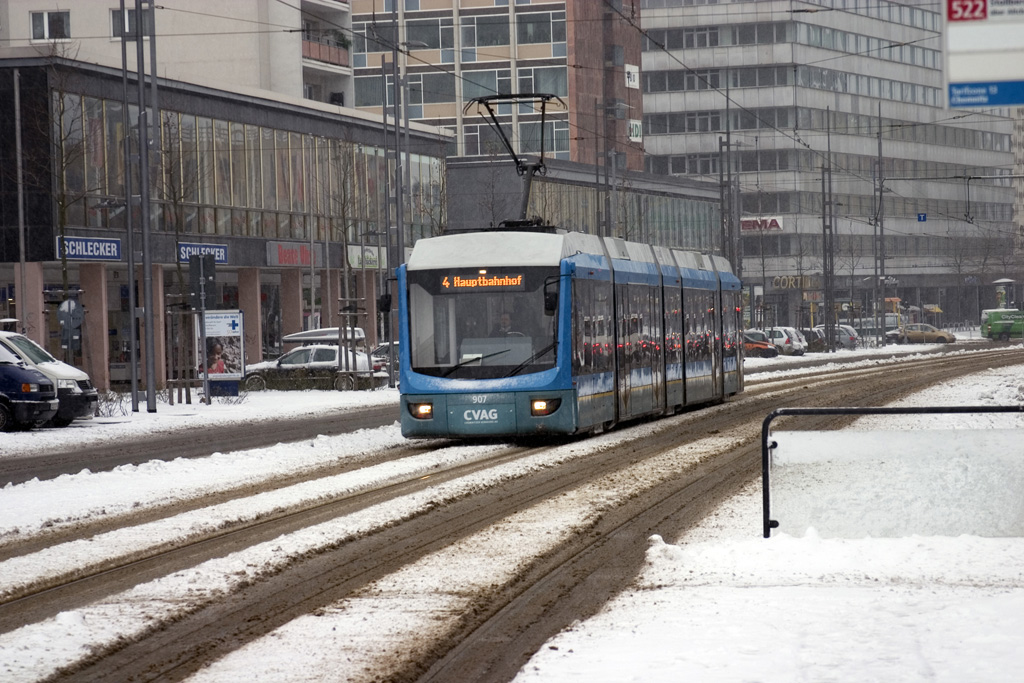 Chemnitz számára készült az első Variobahn. A képen már egy sorozatpéldány látható, de külsőleg nincs számottevő különbség