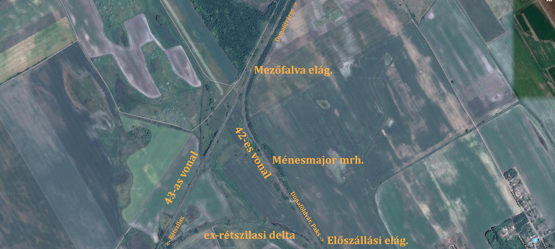A helyszín (forrás: Google, vasutallomasok.hu)