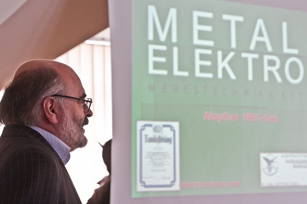 A nyílt napon Posgay György, a Metalelektro ügyvezető igazgatója tartott előadást<br>A képre kattintva galéria nyílik<br>(fotók: Vörös Attila)