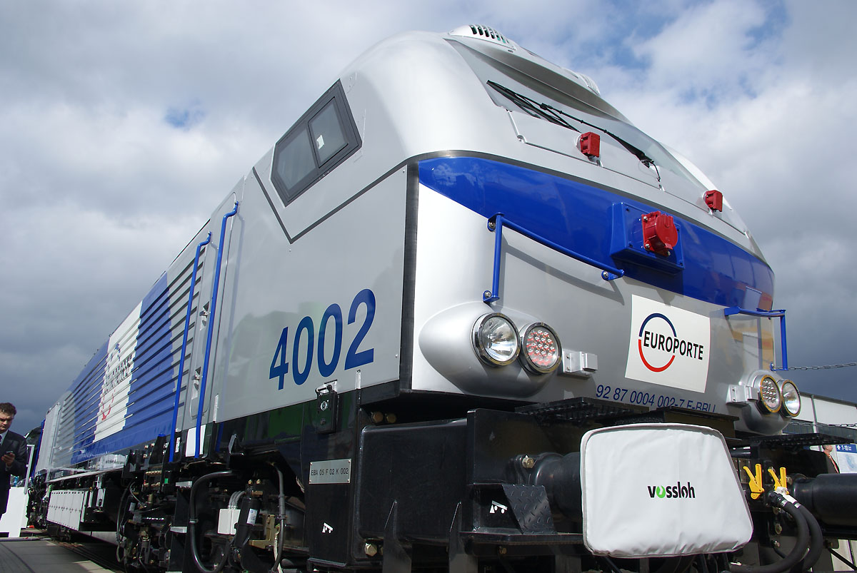 A Vossloh 3178 kilowatt teljesítményű, Euro4000-es típusából hat mozdonyt vásárolt 2010-ben a szárnyait bontogató Europorte<br>(fotó: Hörcher Dániel)